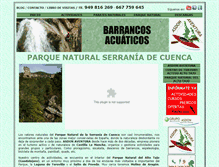 Tablet Screenshot of parquenaturalserraniadecuenca.com